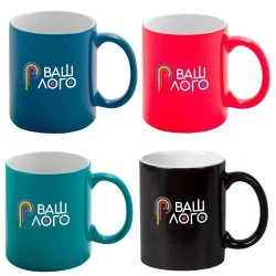 Кольоровий кухоль хамелеон з логотипом